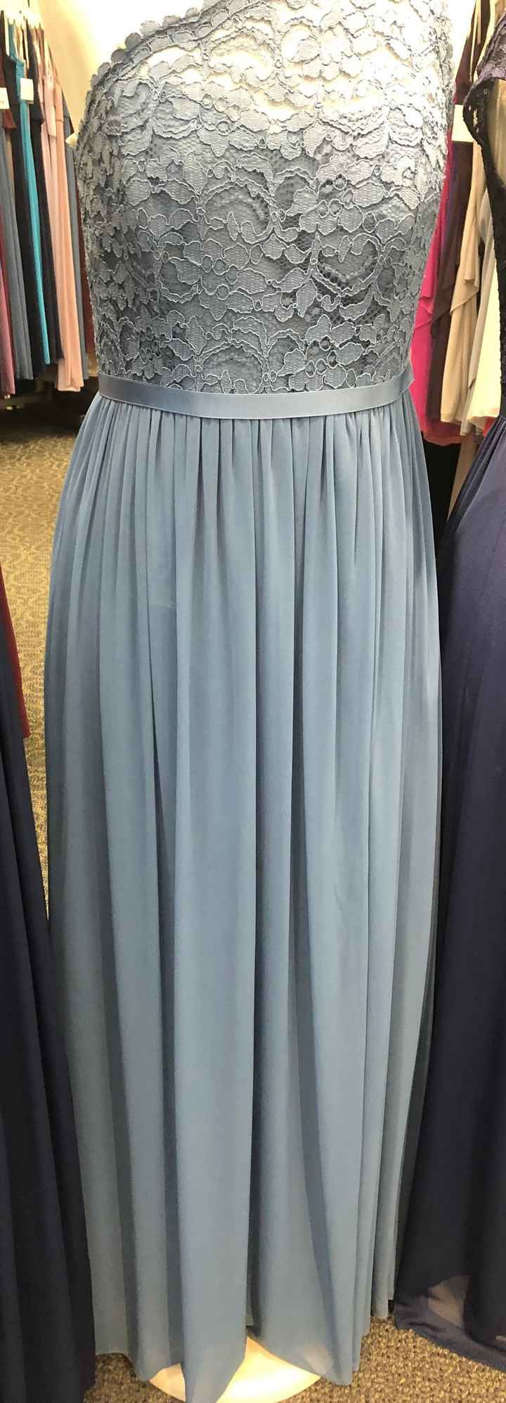 "Steel Blue" dress (Angle 1)