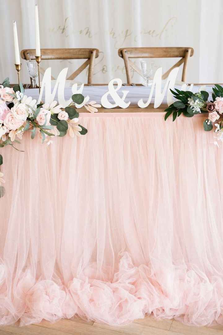 Sweetheart table focal point - 1