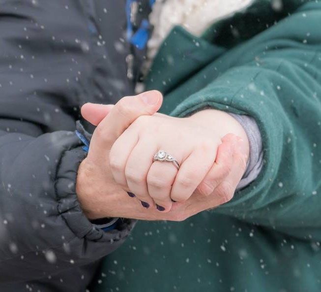 Photoshoot ring closeup