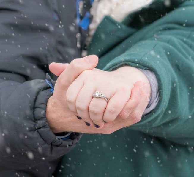 Photoshoot ring closeup