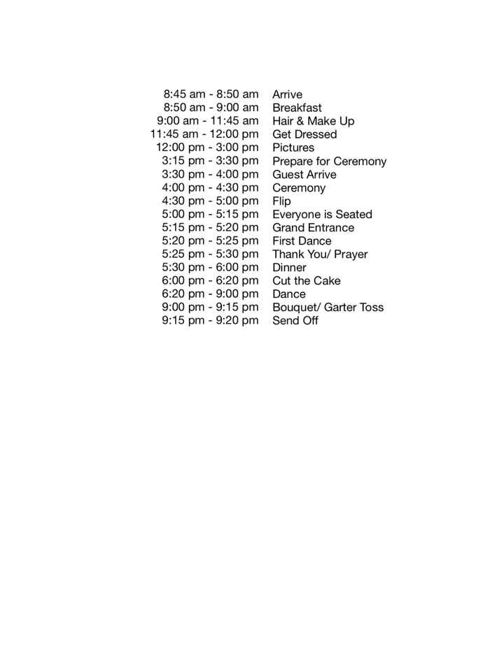 Day of Timeline Draft - 1