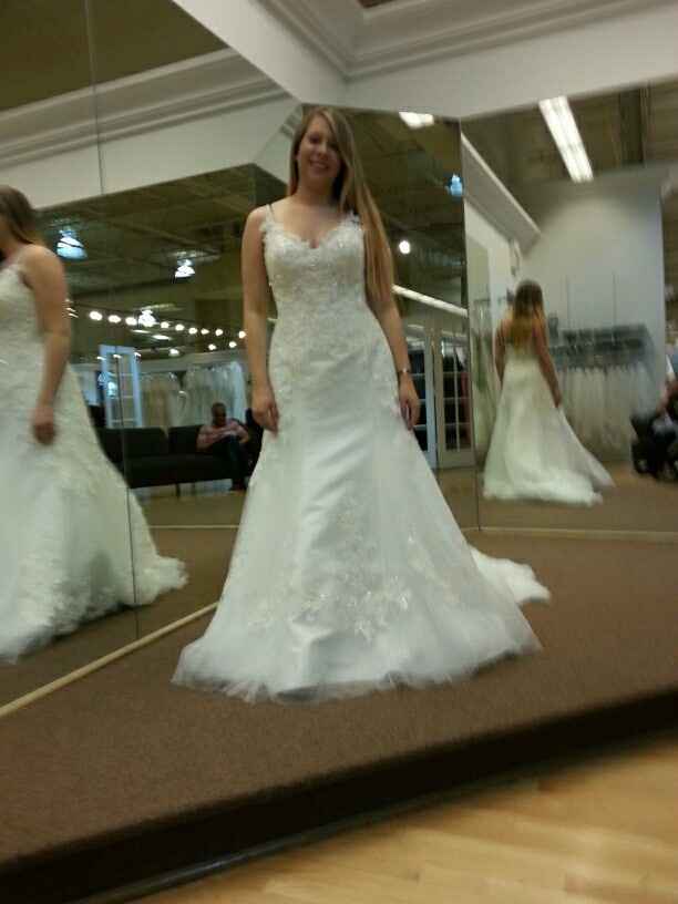 First time trying in a wedding dress!