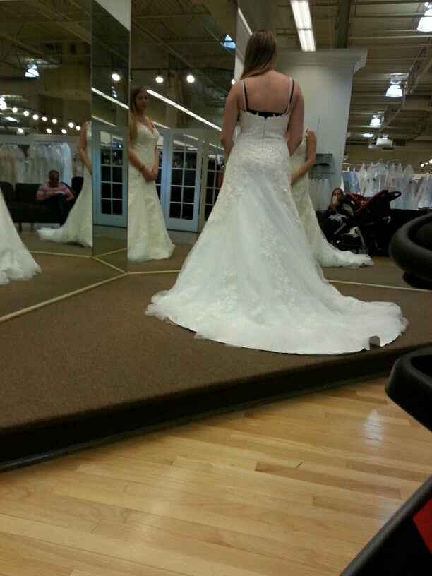 First time trying in a wedding dress!