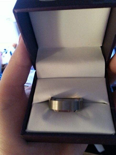 His ring came!