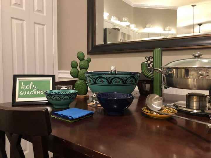 Part of the food set-up