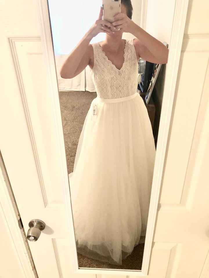 with over-skirt on...sorry for bad lighting!