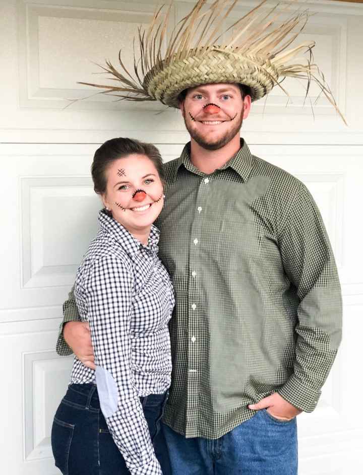 We decided to be scarecrows!