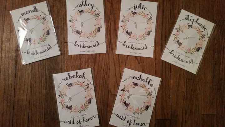 How to ask your bridesmaids