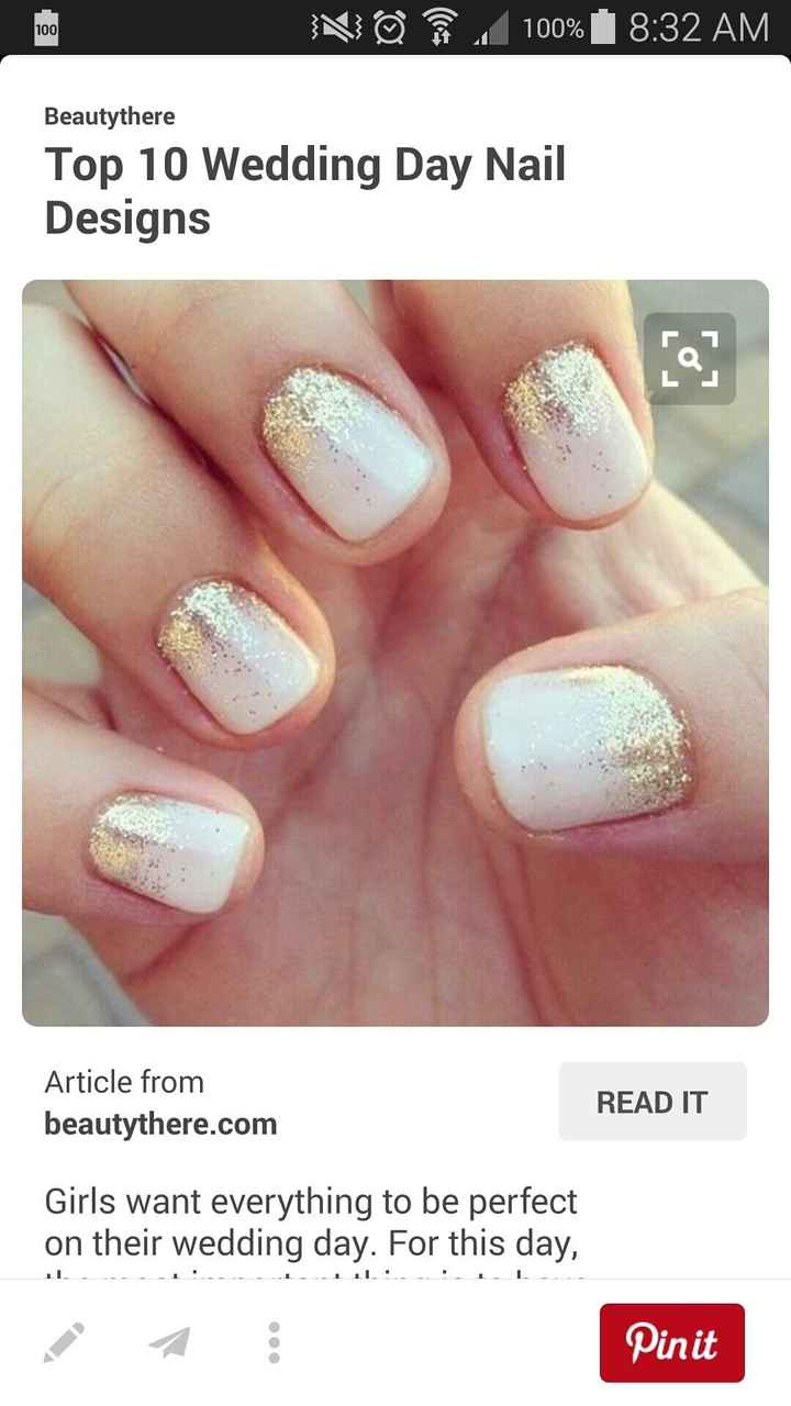 Wedding Day Nails