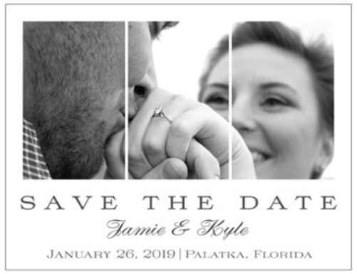 front of save the date