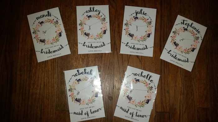 Asking your girls to be bridesmaids