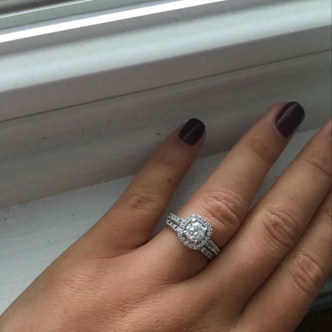 Let's see those rings! And for the Mrs lets see the bands with it ! I LOVE seeing everyone's bling:)