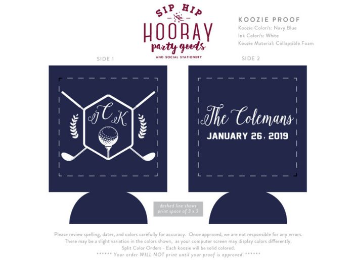golf coozies