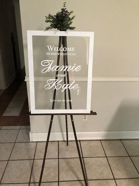 DIY Acrylic Welcome Sign