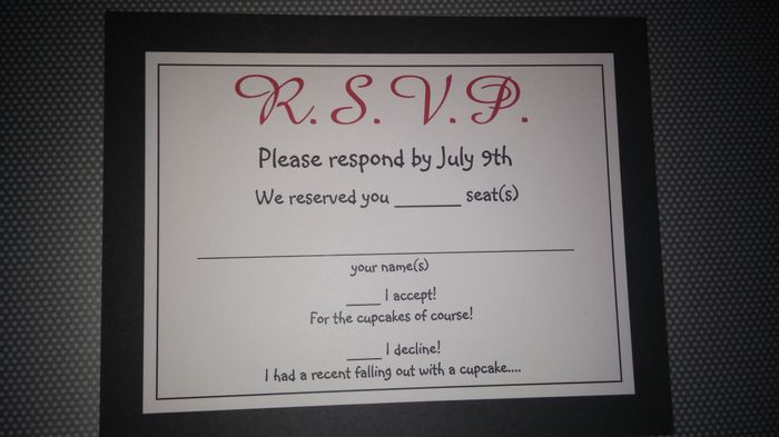 Apparently I made my RSVPs a little too complicated lol (pic)