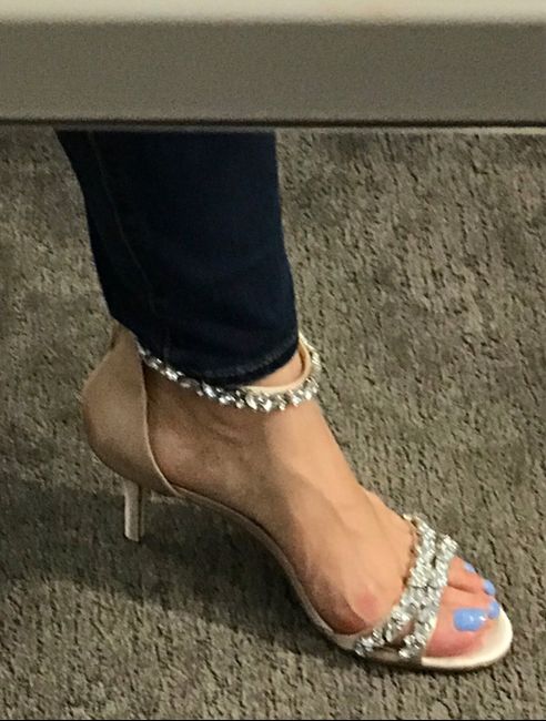 When did you buy your wedding shoes? 4