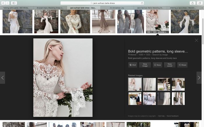 Altering sleeves/neckline on a lace dress.... 1