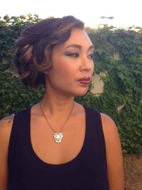 10 more days!! Here's my hair and makeup trial pics!