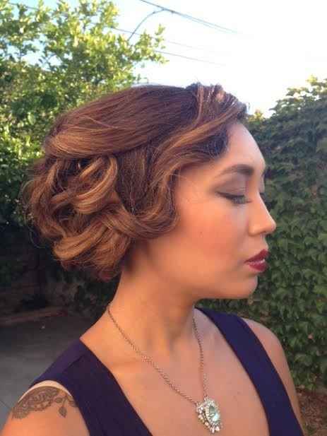 10 more days!! Here's my hair and makeup trial pics!