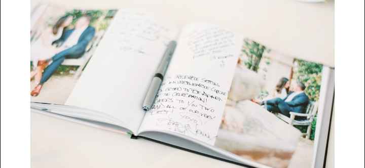 Guest books made with your engagement photos - 1