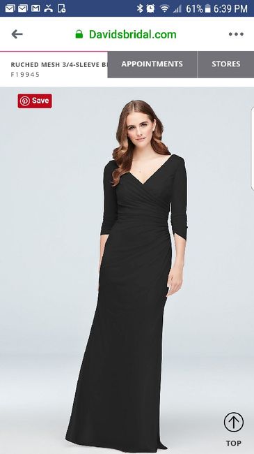 Black Bridesmaid Dresses - 1