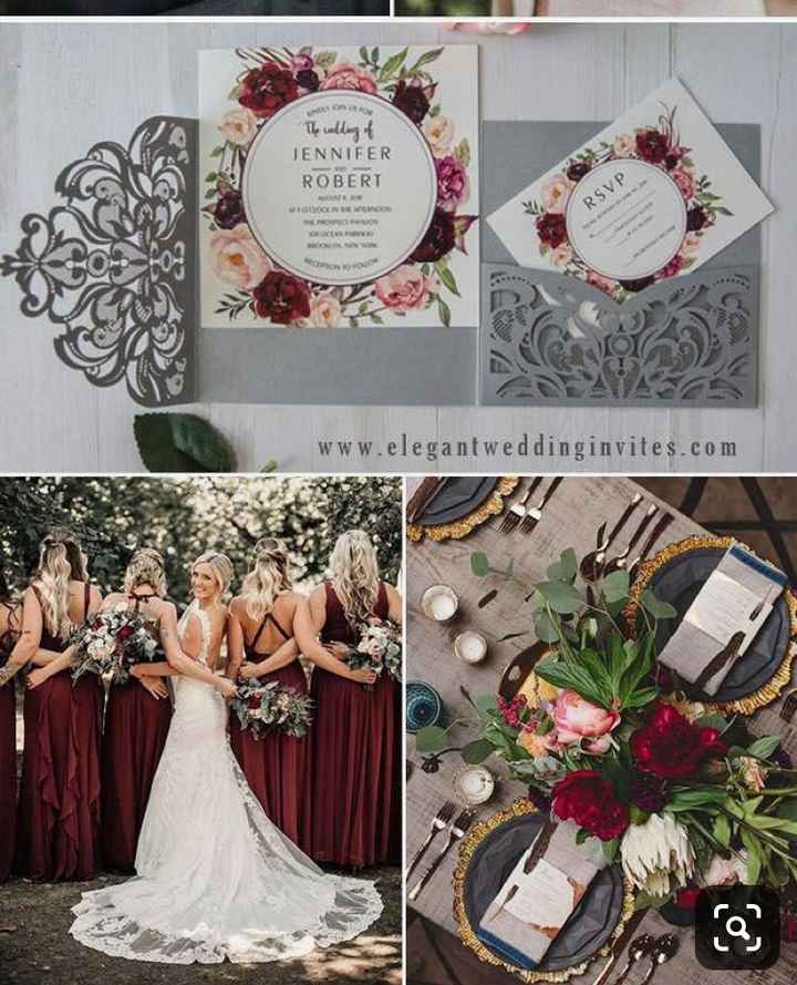 Burgundy & Blush Pink Decor - 5