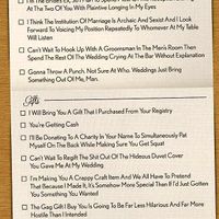 Funny RSVP choices - good for a laugh!