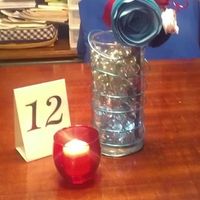 Updated Centerpieces with paper roses, Pics included