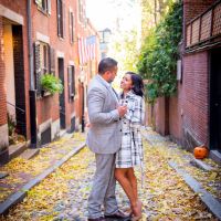 Boston In the Fall Our Engagement Pic