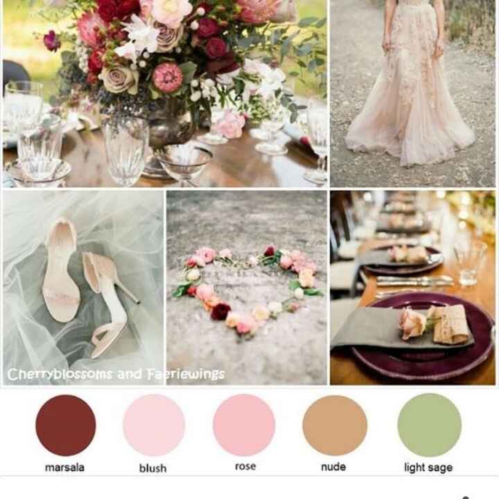 Gold and blush