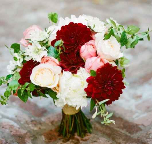 Burgundy and blush