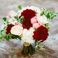 Burgundy and blush