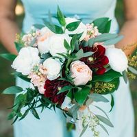 Burgundy and blush
