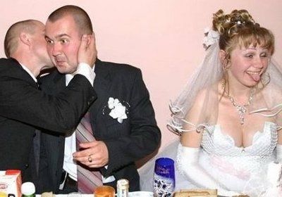 I thought this was kinda funny. Drunk brides?