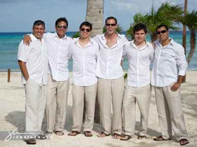 Groom, Groomsmen attire for beach wedding! Opinion please!
