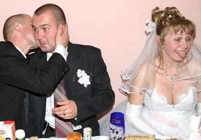 I thought this was kinda funny. Drunk brides?