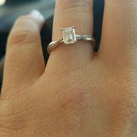Anyone get crap for the size of their engagement ring?