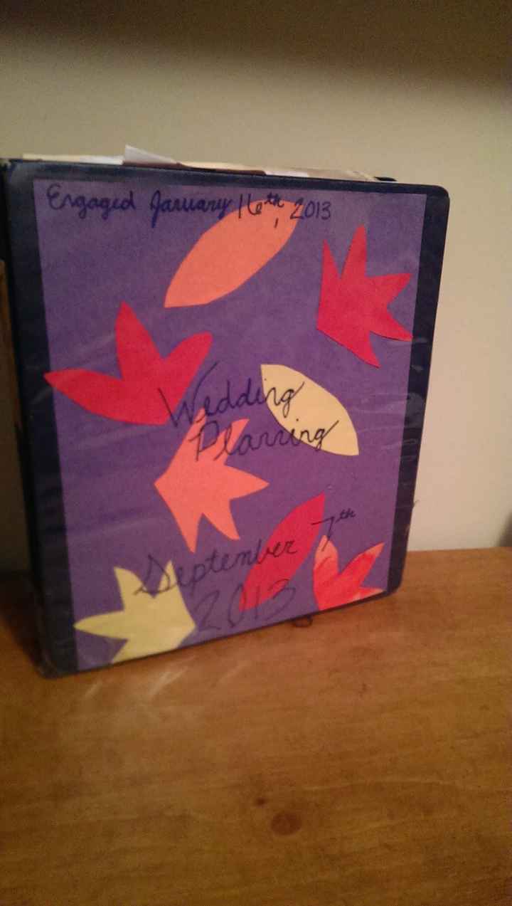 I wish I never bought a wedding planner binder