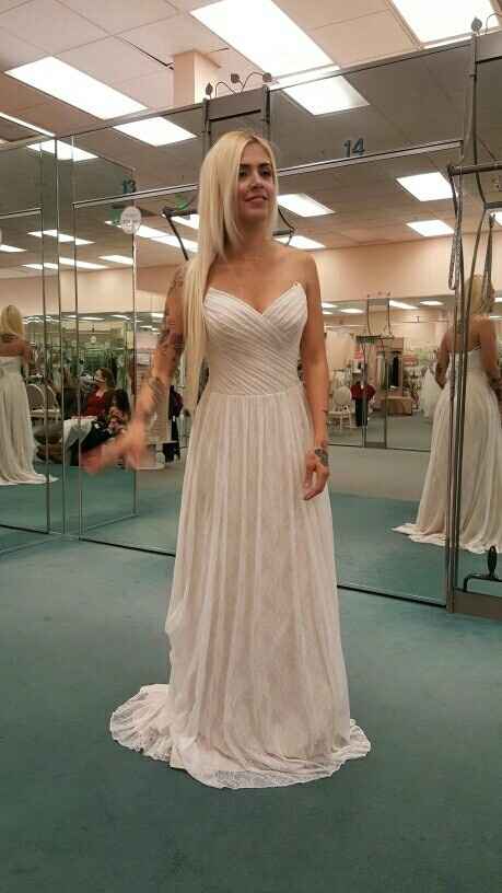 MOH dragged me to try on dresses (pics)