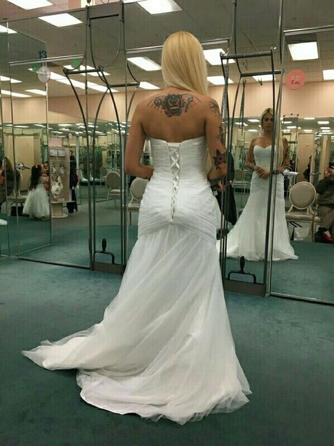 MOH dragged me to try on dresses (pics)