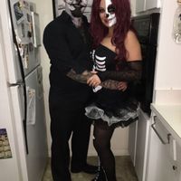 Happy Halloween post a pic of you and your fiancé in costumes