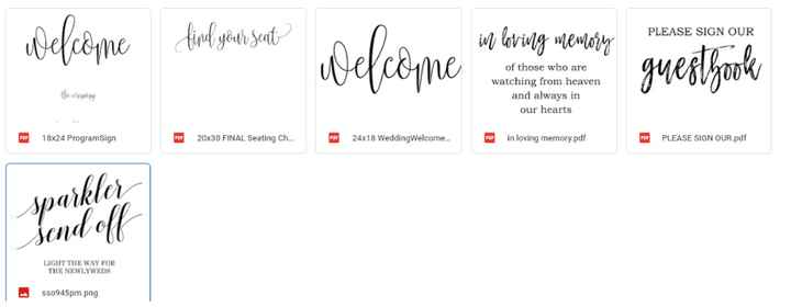 Collection of Signage