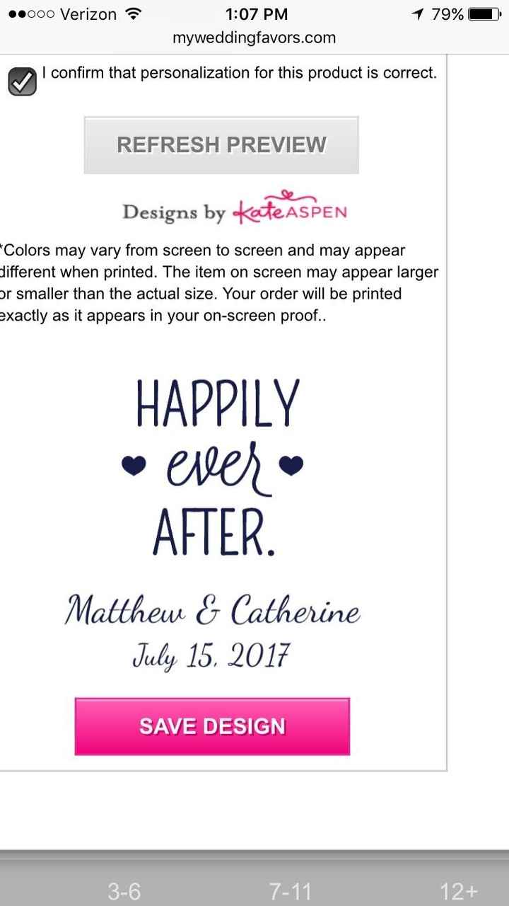 Favors crossed off my to-do list!