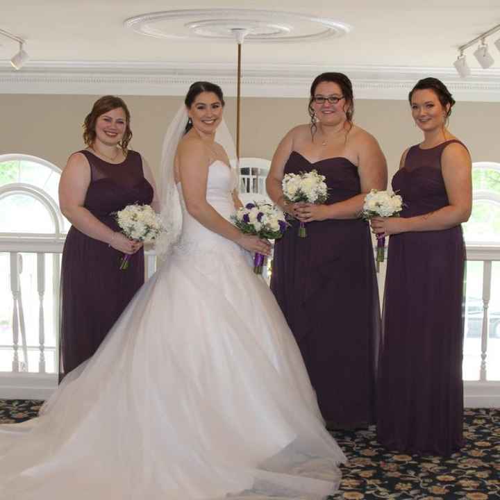 Eggplant/plum bridesmaid dresses