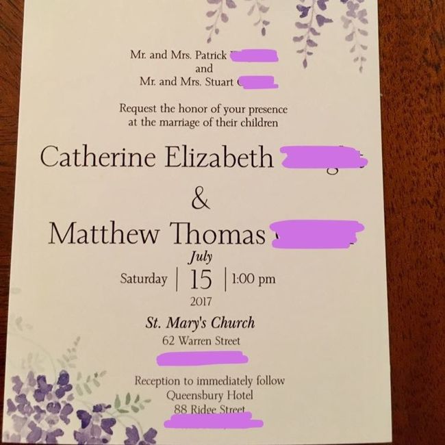 Invitation Wording
