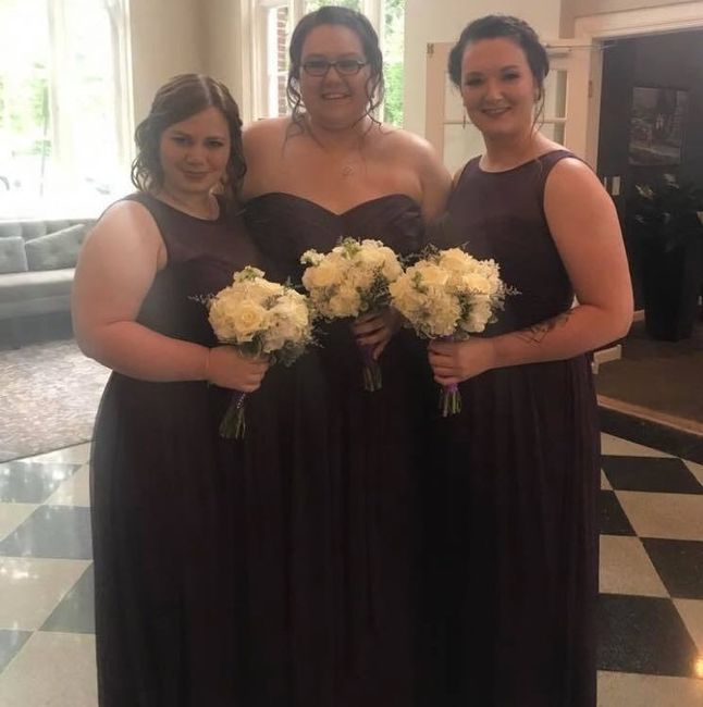 Mismatched bridesmaids