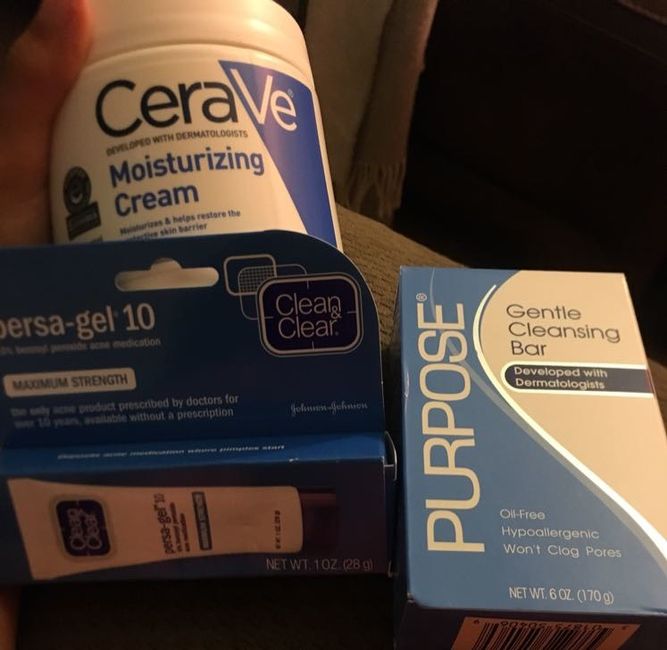 Acne treatment and skin care routine