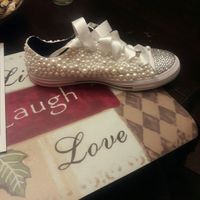 Custom converse sneakers.