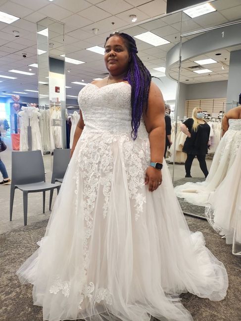 How many dresses did you try on before you found the one? 8