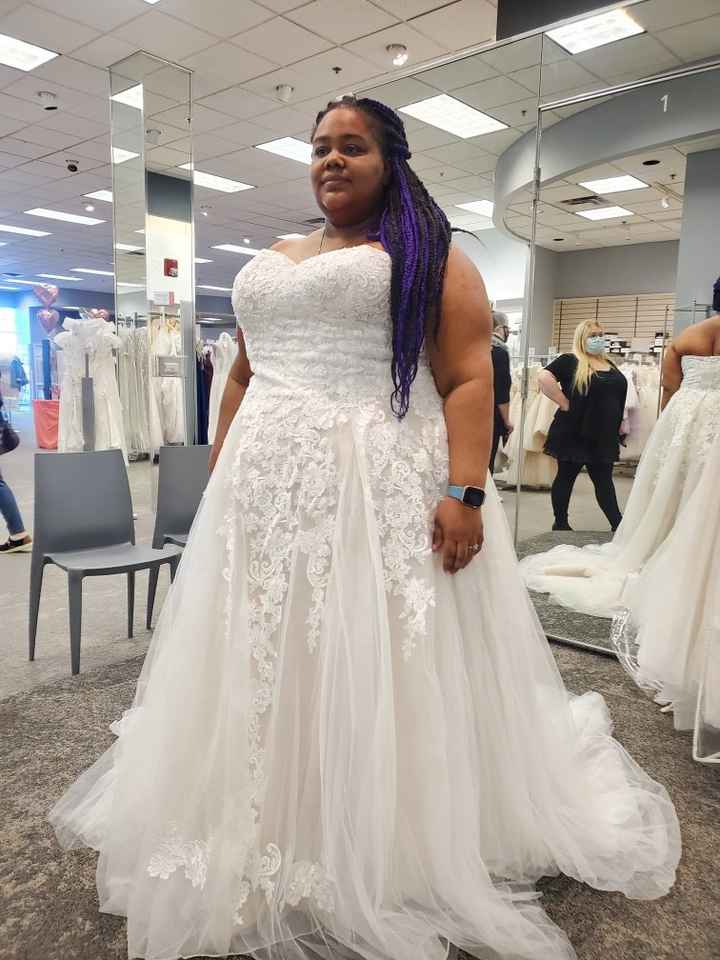 How many dresses did you try on before you found the one? - 2